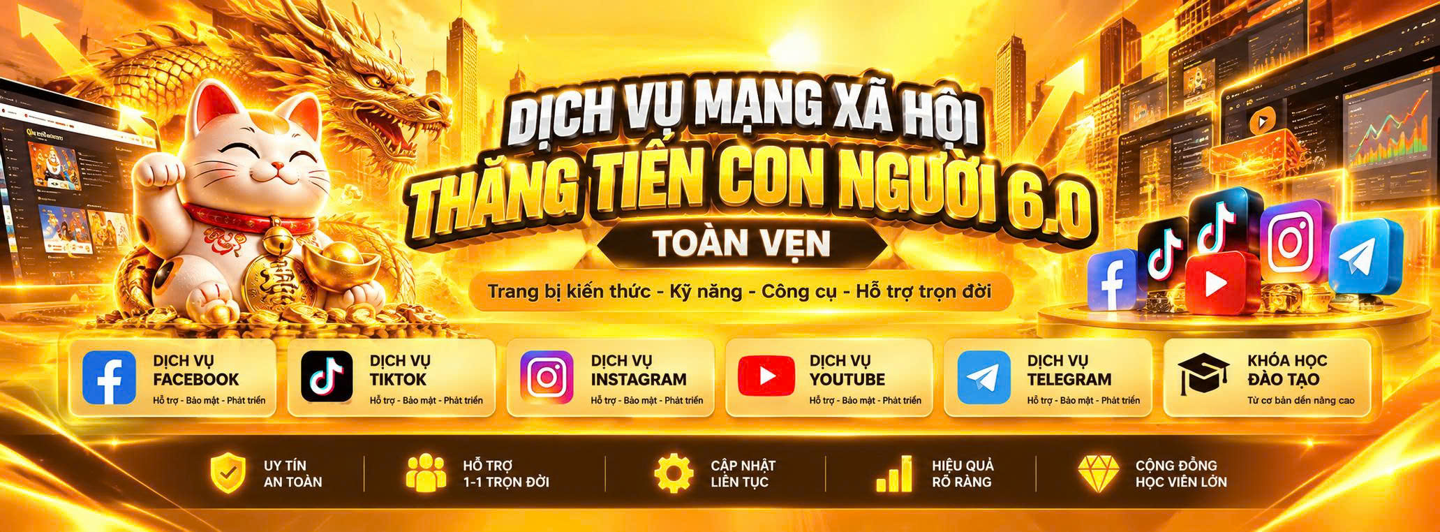 Dịch vụ mạng xã hội và khóa học đào tạo Nguyễn Minh Nhật MMO
